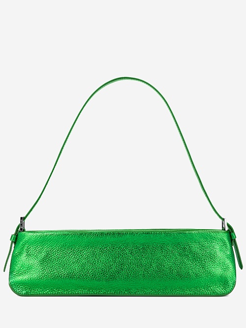 Сумка By Far 22FWDLLSCNMEGMED Dulce Long Green Metallic Grain Green - 0