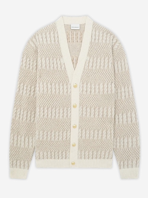 Кардиган муж Drôle de Monsieur H-CA160-WO018-OW OFF WHITE - 0
