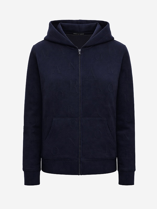 Толстовка на молнии жен Emporio Armani EW000392 AF15357 FB010 3D ARMANI BLUE - 0