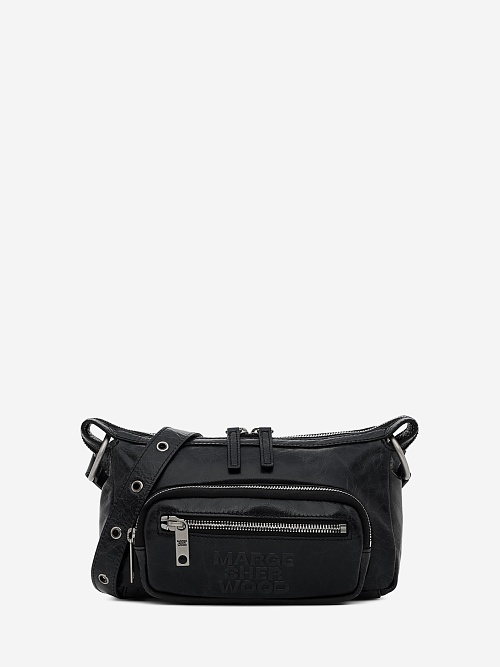 Сумка жен MARGESHERWOOD EE047333 BLACK PULL UP CRINKLE BLACK NICKEL - 0