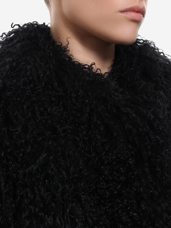 Шуба жен Burka AN-2405B/55BR Черный - 4