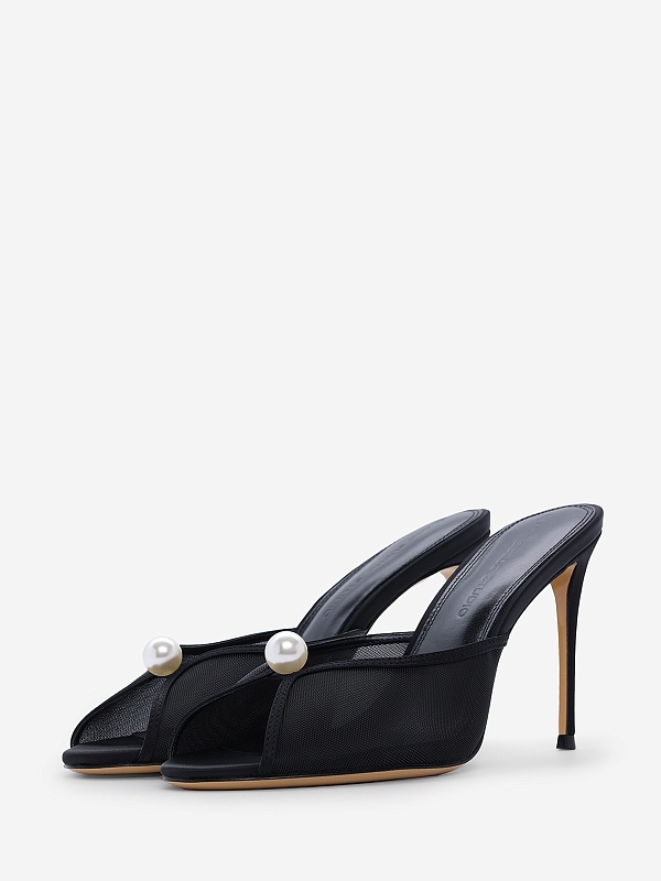 Мюли (каблук) жен Black Suede Studio ICON BRIDAL SADIE 100 | 100mm black - 2