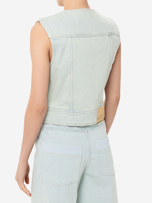 Жилет жен Yuzefi YUZRS25-RW-JK01-43 LIGHT BLUE - 4