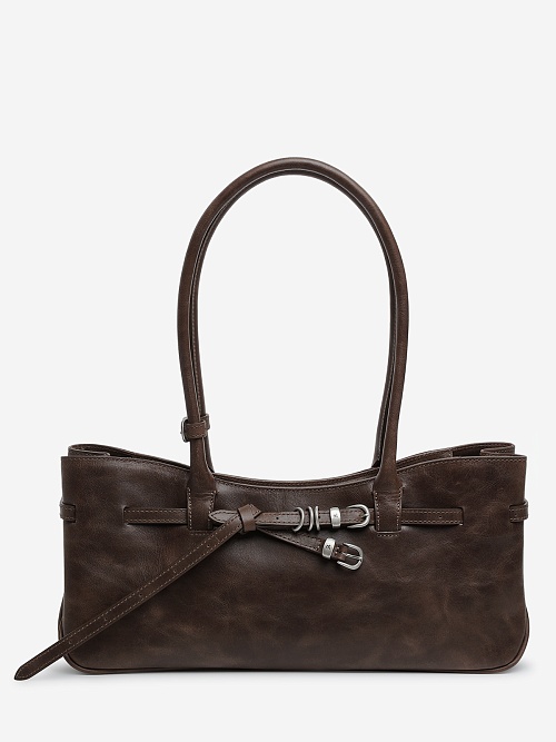 Сумка жен MARGESHERWOOD GG630020 WASHED BROWN PULL-UP - 0