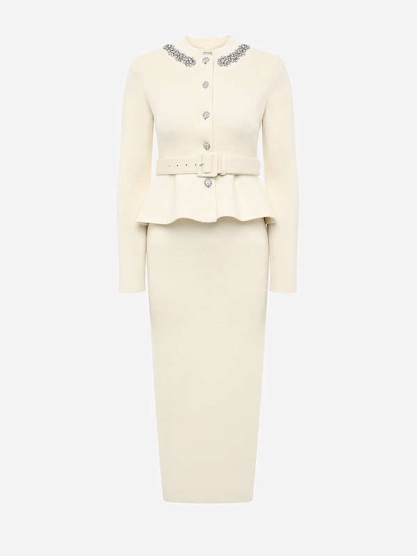 Платье жен Self-Portrait AW25-138M-C CREAM - 6