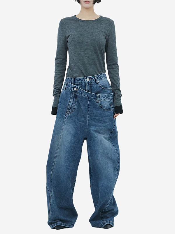 Джинсы жен Juun.J JW5X21W52 S/Blue Q - 1