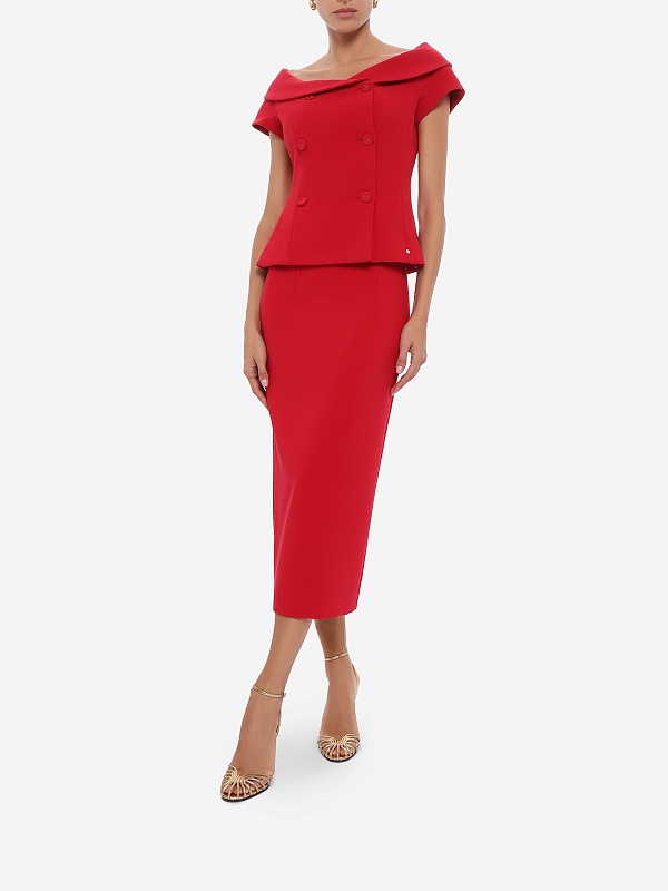 Юбка жен Nissa F1345 RED - 1