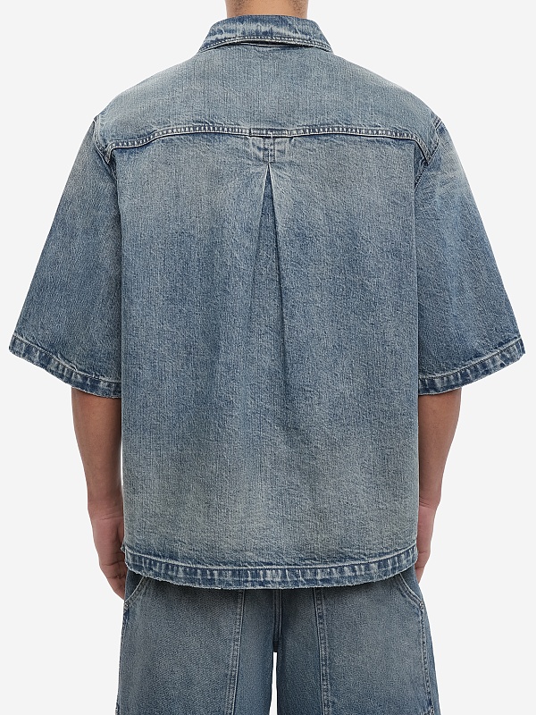 Рубашка муж PURPLE M0024-WOSB226 LT INDIGO - 4