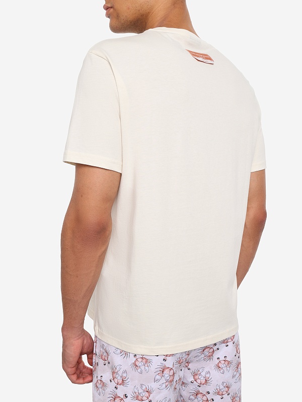 Футболка муж Emporio Armani EM000574 AF20447 F1059 CREAM PRINT CRAB - 4
