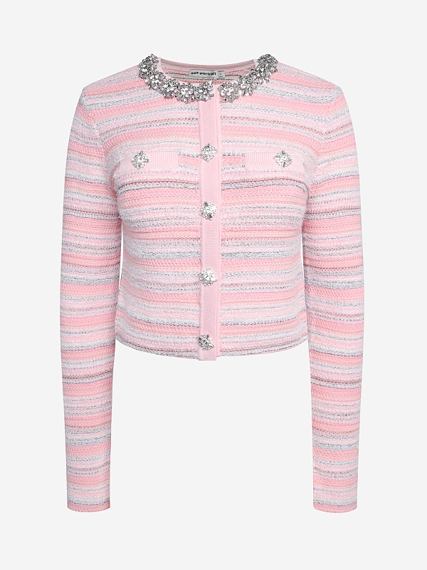 Кардиган жен Self-Portrait SS26-188C-P PINK - 0