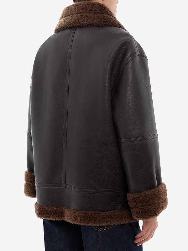 Дубленка жен LVIR LV23F-JK16 DARK BROWN - 4