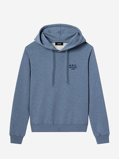 Худи муж A.P.C. COHGR-M27914 BLEU GRIS CHINE/BLEU - 0
