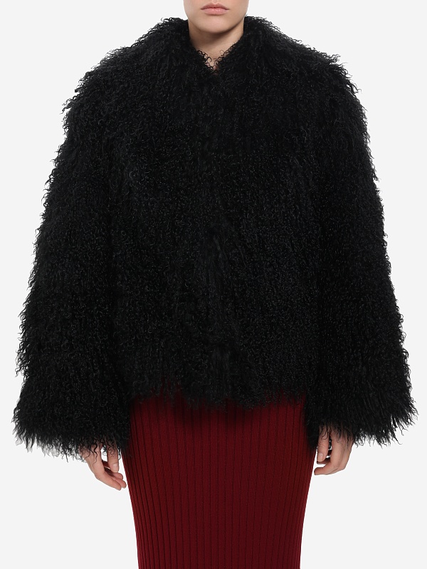 Шуба жен Burka AN-2405B/55BR Черный - 2