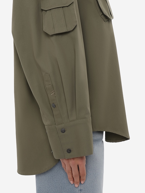 Рубашка жен Ksubi WPS26SH004 khaki - 4