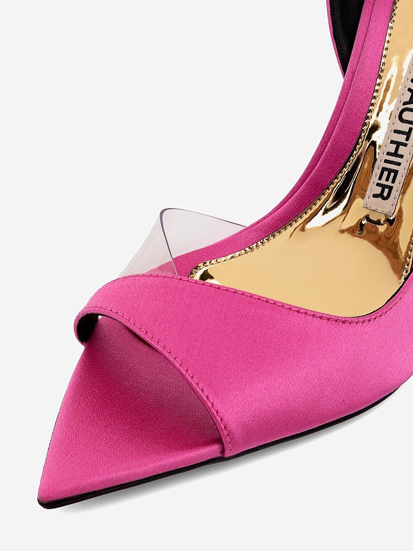 Босоножки (каблук) жен Alexandre Vauthier AVE4000-004 TRANSP/FUCHSIA - 6
