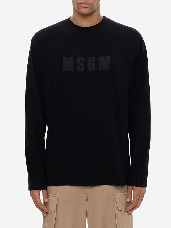 Футболка с длинным рукавом муж MSGM 3940MM100SE 257590 99 - 2