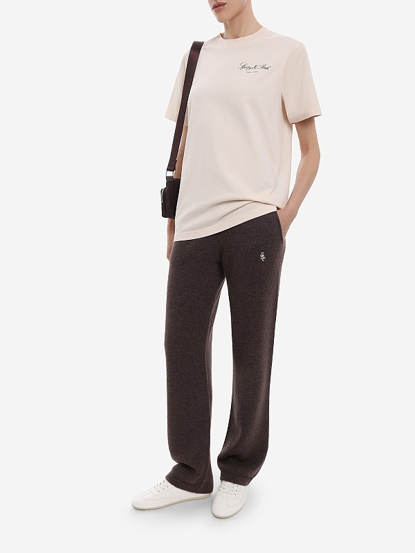 Футболка унисекс Sporty & Rich TO04365232WH37 Ecru - 1