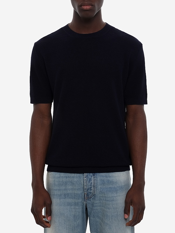 Джемпер с коротким рукавом муж Barena Venezia KNU5483 3167 170 Navy - 3