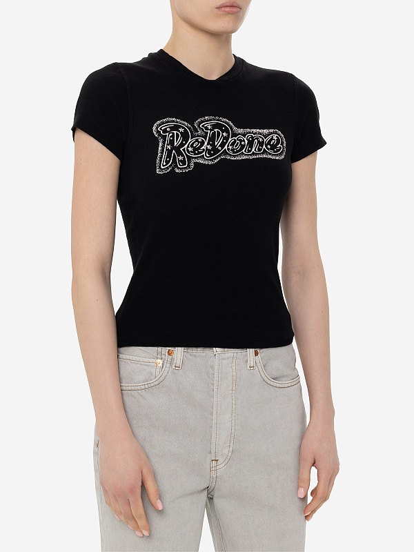 Футболка жен Re/Done 024R-02WBGT07 VINTAGE BLACK - 3