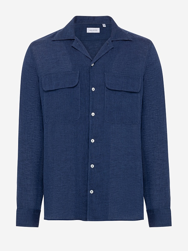 Рубашка муж TAGLIATORE ROWAN 740005 B005 387 NAVY - 5