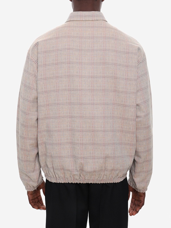 Бомбер муж Drôle de Monsieur K-JT239-CO251-DBG DARK BEIGE - 5