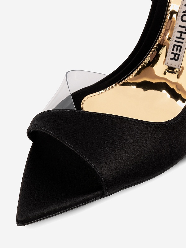 Босоножки (каблук) жен Alexandre Vauthier AVE4000-001 TRANSP/BLACK - 6