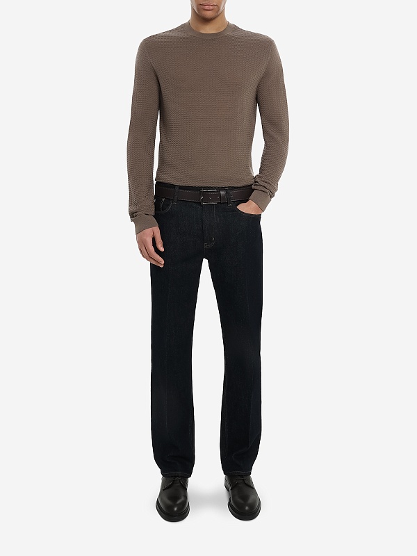 Свитер муж Emporio Armani EM002196 AF13851 F6079 WALNUT MOSS - 1