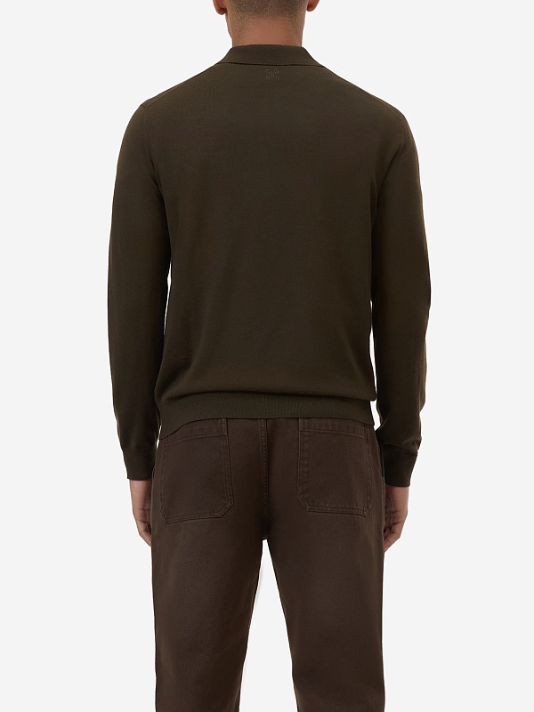 Поло с длинным рукавом муж Closed C86489-92M-EM 694 MARSH GREEN - 2