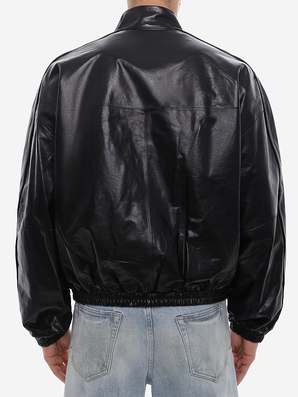 Куртка кожаная муж PURPLE M9610-LBTJ226 BLACK - 4