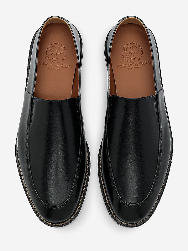 Лоферы муж ROBERTO di PAOLO BALANTA Slip-on Espadrille BLACK - 5