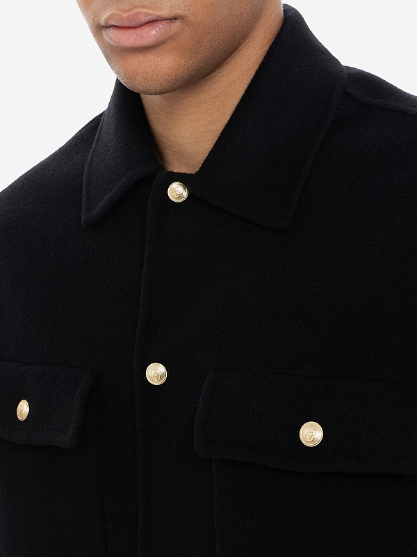 Куртка муж Drôle de Monsieur H-JT254-WO031-BL BLACK - 4