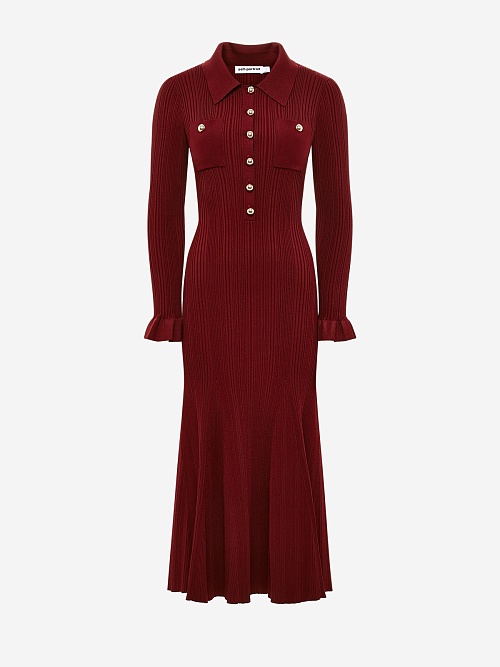 Платье жен Self-Portrait AW25-008MA-BU BURGUNDY - 0