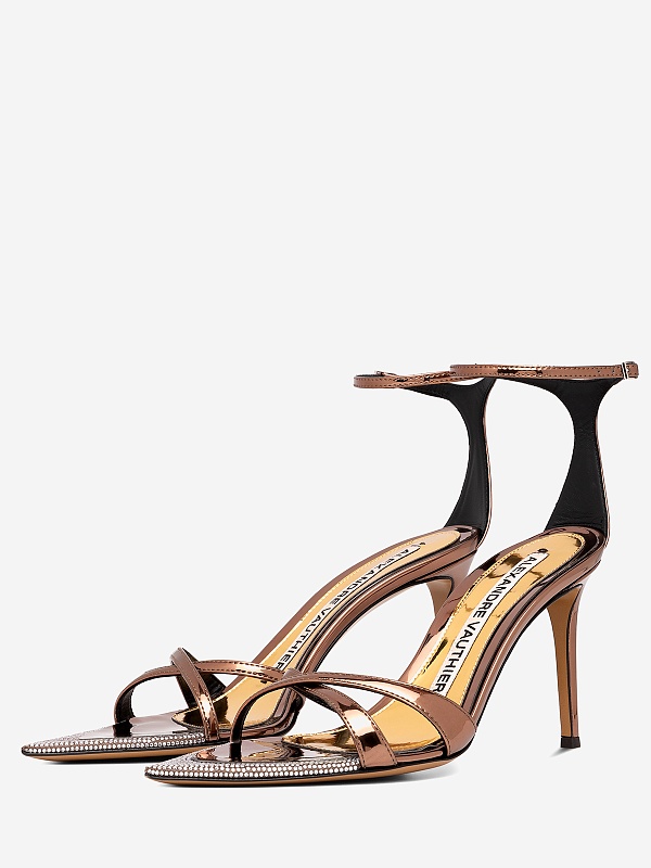 Босоножки (каблук) жен Alexandre Vauthier AVE4001-004 BROWN - 4