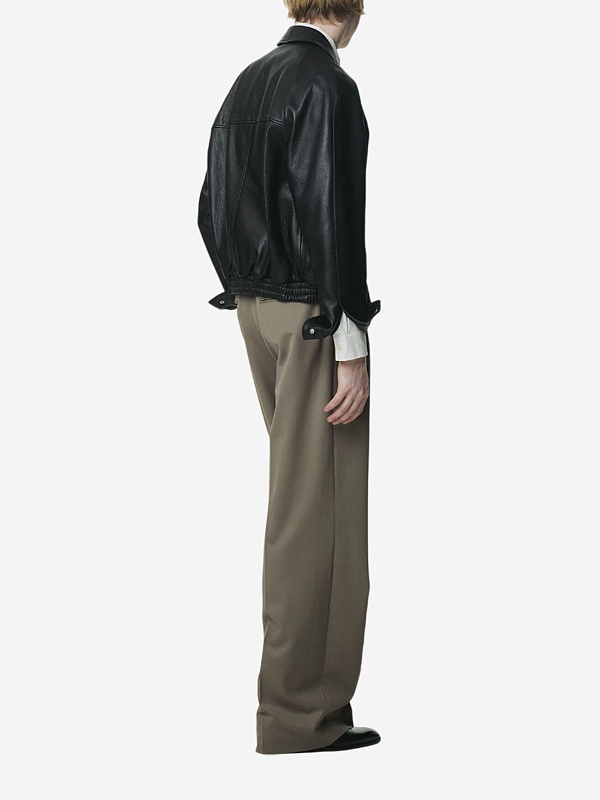 Куртка кожаная муж Tonywack BF12LJ101 BLACK - 2