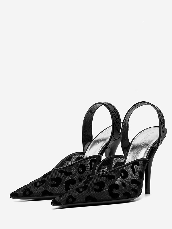 Слингбэки (каблук) жен Philosophy Di Lorenzo Serafini 3202 5782 A1555 Fantasy print Black - 4
