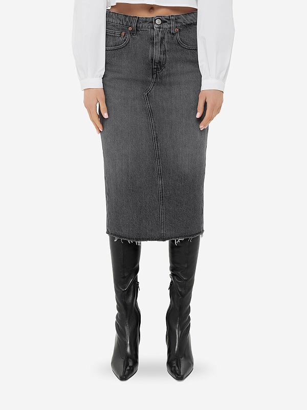 Юбка жен MM6 S52ME0014 S30652 900 - 3