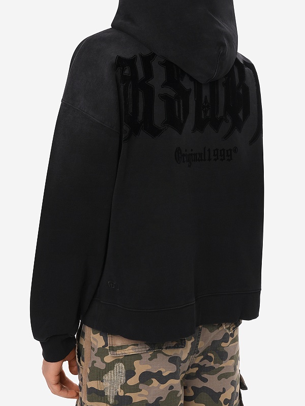 Толстовка на молнии муж Ksubi MPS26FL001 charcoal - 5