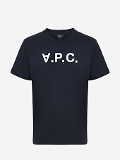 Футболка муж A.P.C. COHBM-M26384 DARK NAVY/ECRU
