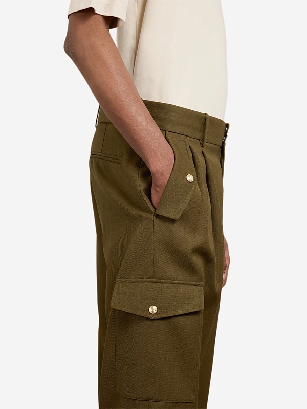 Брюки муж Drôle de Monsieur I-BP195-PL144-KK KAKI - 3