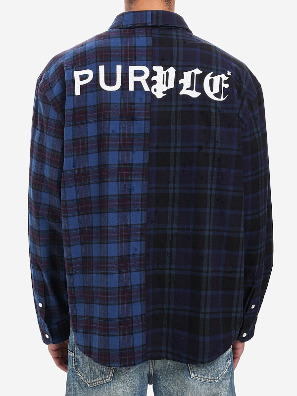 Рубашка муж PURPLE M3009-FTNH425 BLUE - 3