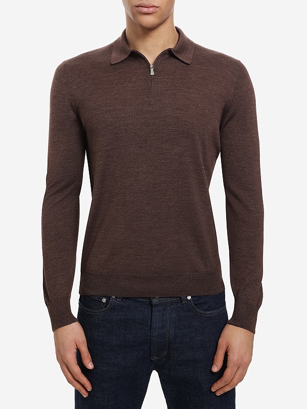 Поло с длинным рукавом муж Barba Napoli 25245 235 - 3