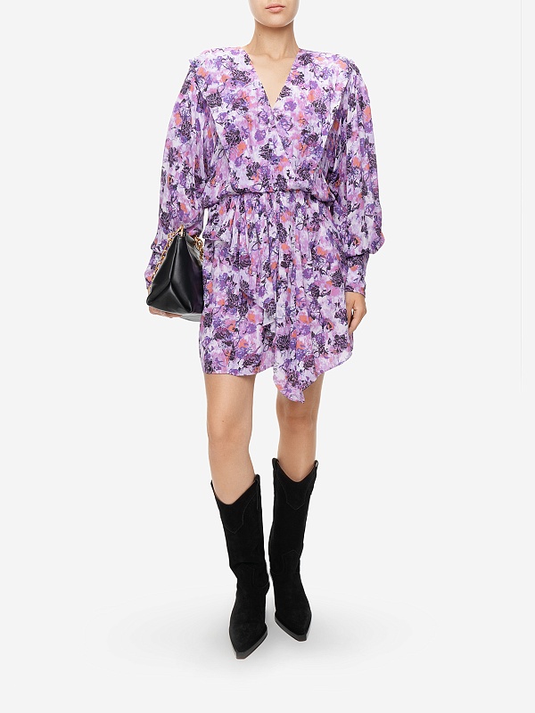 Платье жен IRO 23SWM33MADEA PUR2423S PURPLE/MULTICO - 2