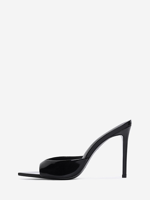 Мюли (каблук) жен Black Suede Studio BREA | 100mm black - 0