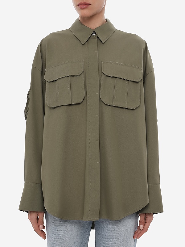 Рубашка жен Ksubi WPS26SH004 khaki - 3