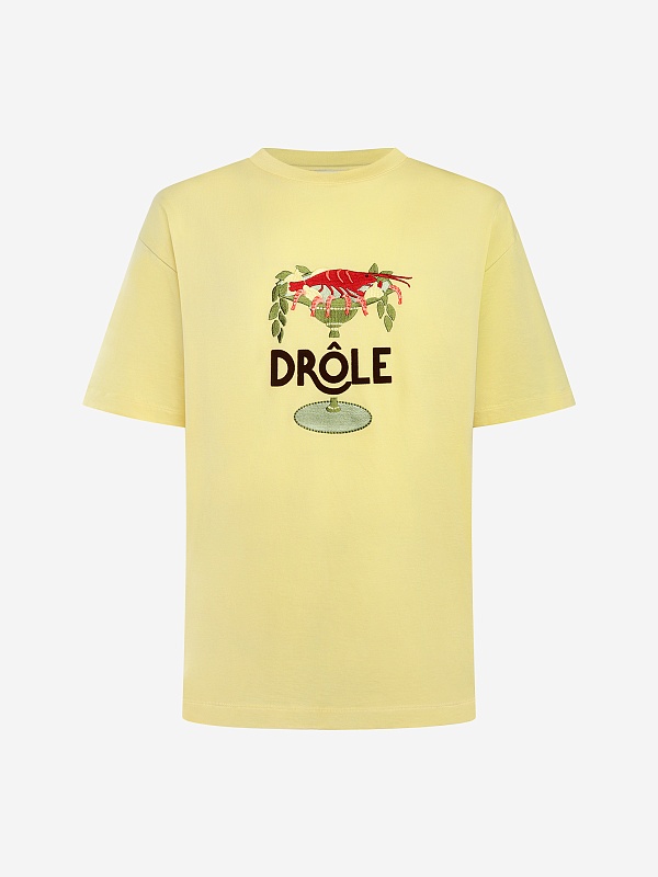 Футболка муж Drôle de Monsieur J-TS289-CO248-LYL LIGHT YELLOW - 0