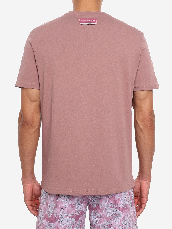 Футболка муж Emporio Armani EM000574 AF20447 FA039 MAUVE PRINT OCTOPUS - 4