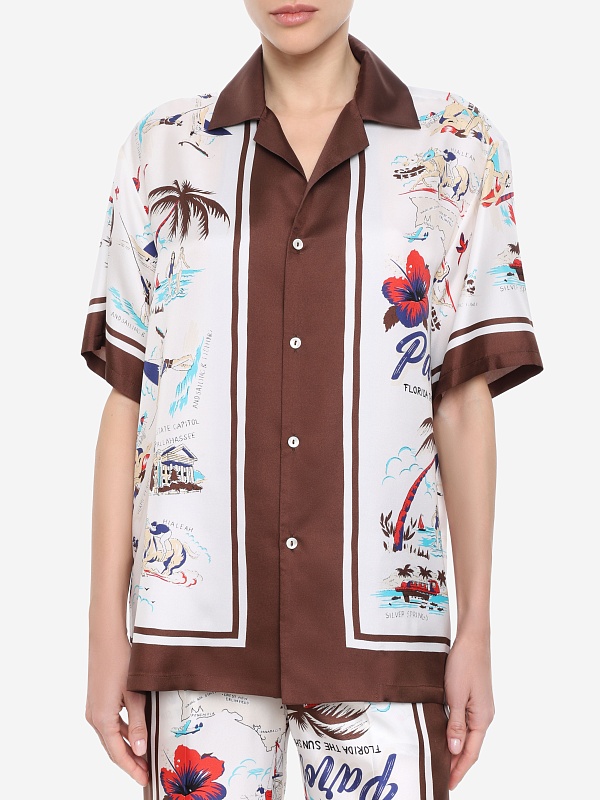 Блуза жен P.A.R.O.S.H. D381192N 808 FANTASIA MARRONE - 3