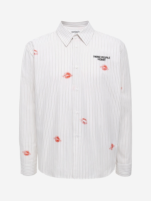 Рубашка муж Carne Bollente SS26LSS0201 Stripe - 0