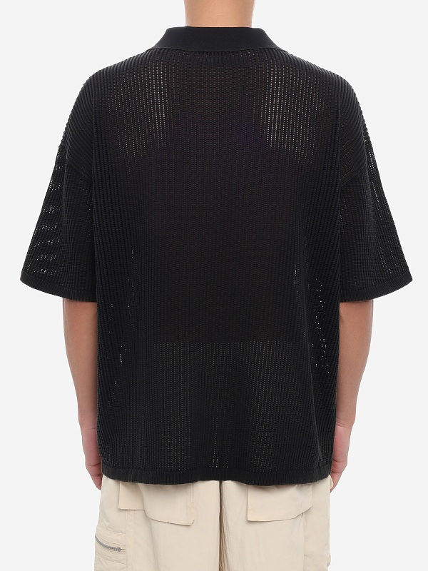 Поло муж Etudes Studio E26MMKNI680-96 Black - 4