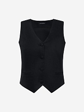 Жилет жен Actualee GL02714 nero